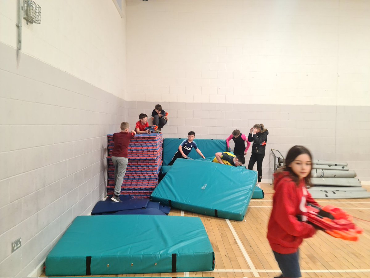 AlliDon80's tweet photo. Great nerf wars session today as party of the @ysortit Easter programme. Thanks to @Centre81_CHA for hosting #easterholidays #communityproject #nerffun https://t.co/UGLzk1BuVU