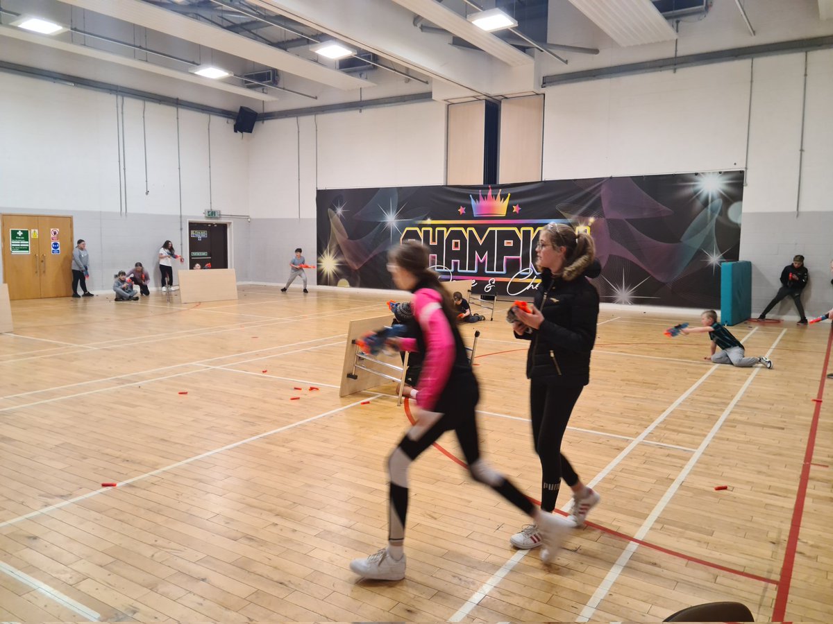 AlliDon80's tweet photo. Great nerf wars session today as party of the @ysortit Easter programme. Thanks to @Centre81_CHA for hosting #easterholidays #communityproject #nerffun https://t.co/UGLzk1BuVU