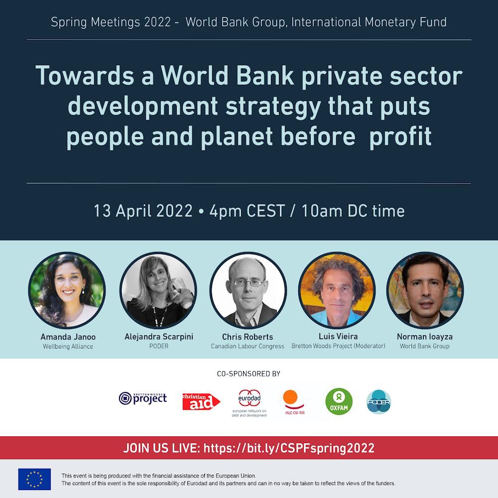 WEAll_Alliance's tweet photo. Our Economics and Policy Lead @JanooAmanda will be speaking tomorrow at this event by the World Bank, to discuss the harmful legacy of the WB’s Doing Business Report (already discontinued) and explore alternative visions for business that truly value people and planet. @Eurodad https://t.co/7UFiwLQnFx