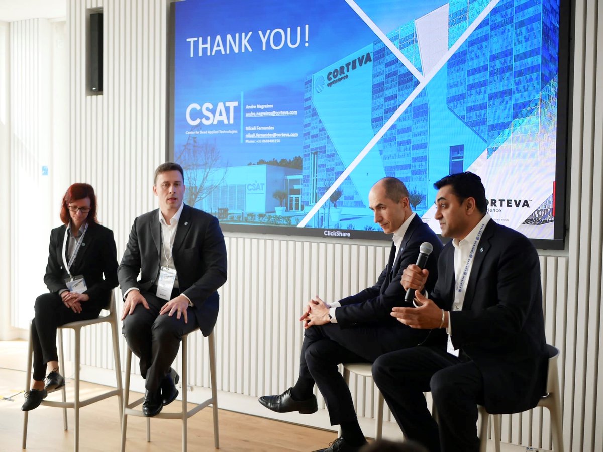 prabdeep_bajwa's tweet photo. It was a privilege to welcome customers and media to the grand inauguration of @corteva's  3rd world-class Center for Seed Applied Technologies, in Aussonne France This is our commitment to bringing the highest quality Seed applied technologies to growers in France and Europe https://t.co/NXfnWOPNhI
