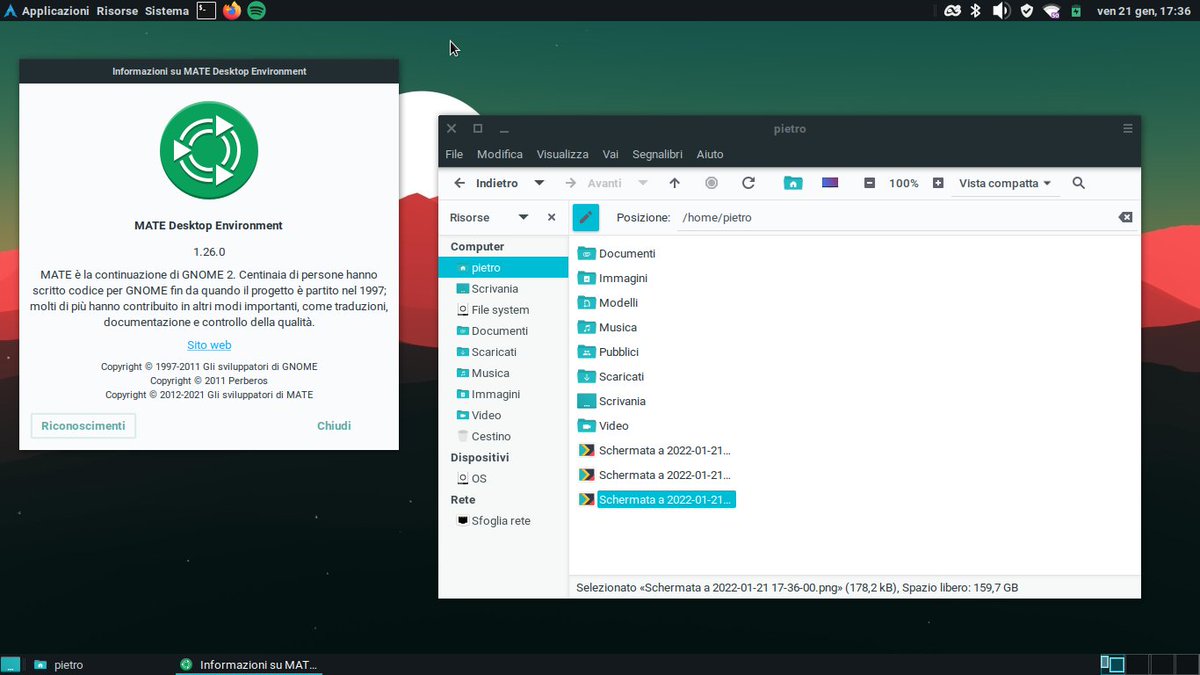 PinguimCriativo's tweet photo. Arch Linux + MATE
By: @tcomarchetti
Tema / Theme: Adapta-Eta
Ícones / Icons: Flat-Remyx-Cyan-Light
Shell: bash
Terminal: mate-terminal
•
Telegram: https://t.co/SyU4JRACjD
•
#Linux #FreeSoftware #OpenSource #SoftwareLivre #LinuxSetup #ArchLinux #MATEDesktop #LigaLinux https://t.co/QcFK0PhnKP