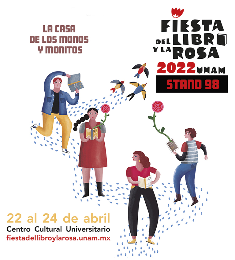 ed_perifericas's tweet photo. Del 22 al 24 de abril estaremos en el Centro Cultural Universitario celebrando la #fiestalibroylarosa con nuestros amigos de @monosymonillos [ #Stand98 ] https://t.co/1W8paIBaJv