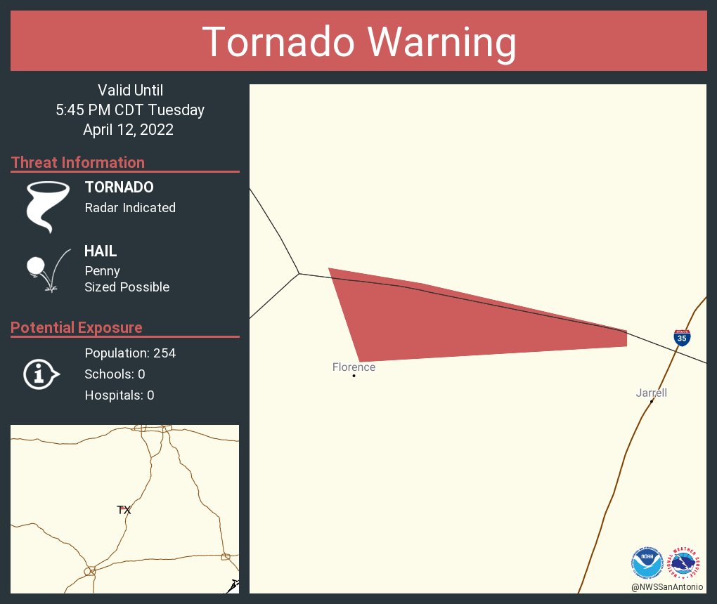 NWS Tornado on Twitter "Tornado Warning continues for Williamson