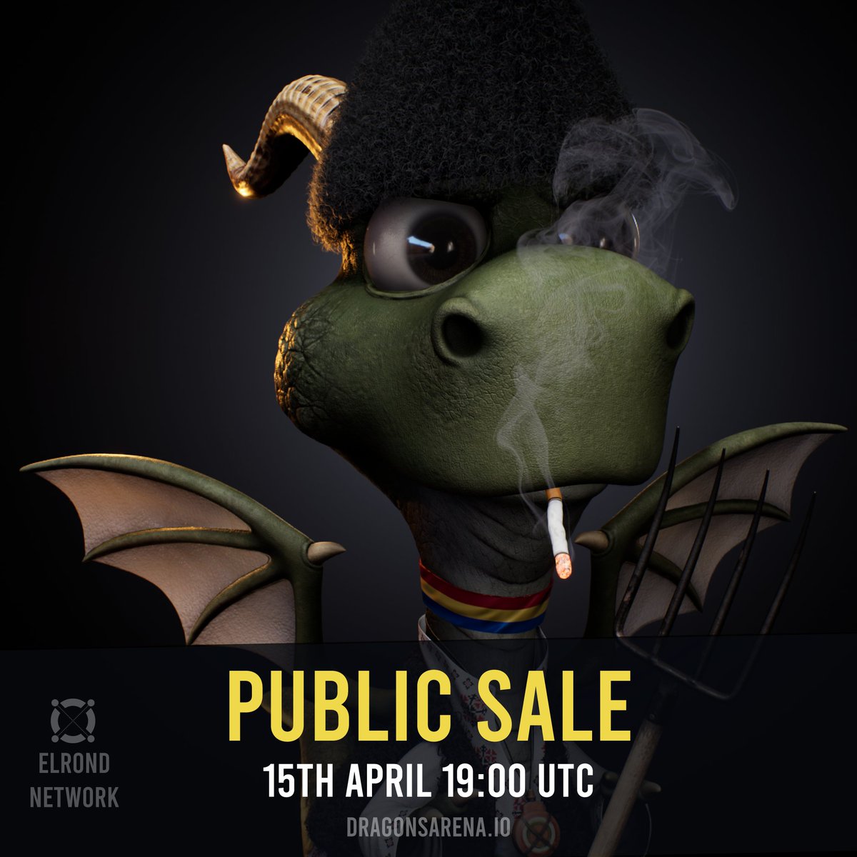 DempseyWeb3's tweet photo. 🐉Hey! #ElrondCommunity🐉
  🎉#Giveaway!🎉

To celebrate  Dragons Arena Public Sale we make you win:🏆1 Dragons Arena #NFT

Some info:
⚡Supply: 4,888
💰Mint price:1 $EGLD
📅15/04 19:00 UTC

How to enter:
✅Follow @DragonsArena_io &amp; @DempseyNFTs
✅RT &amp; Like
✅Tag 3 Friends

⏳48h https://t.co/r3bUkE77sm