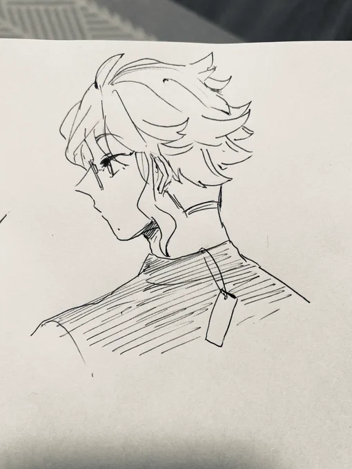 朝の一発描き
たまにタグついてる(シンプルだけど高い) 