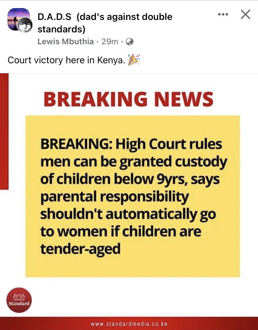 HeartbrokenDad's tweet photo. CTTO. This should be universal. To all the women: How would you feel if your own loving, responsible and morally upright son was unilaterally denied his parental rights just because of his gender? What would you do if you were in your son’s position? https://t.co/hYvpYFsmvq