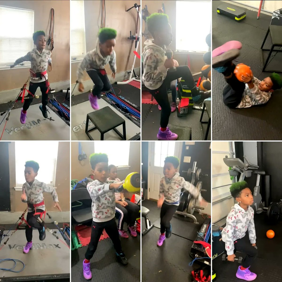 CharlesCtyElite's tweet photo. The War Room was busy as usual!! The younger ones NEVER disappoint!
#KorieWallace💨
#ColinHackett🏈🏀💨 
#HardworkAndDedication💪🏾🏋🏾‍♀️🏋🏾‍♂️
#CharlesCountyEliteProducts💛💙 https://t.co/dBKqxxdyHv