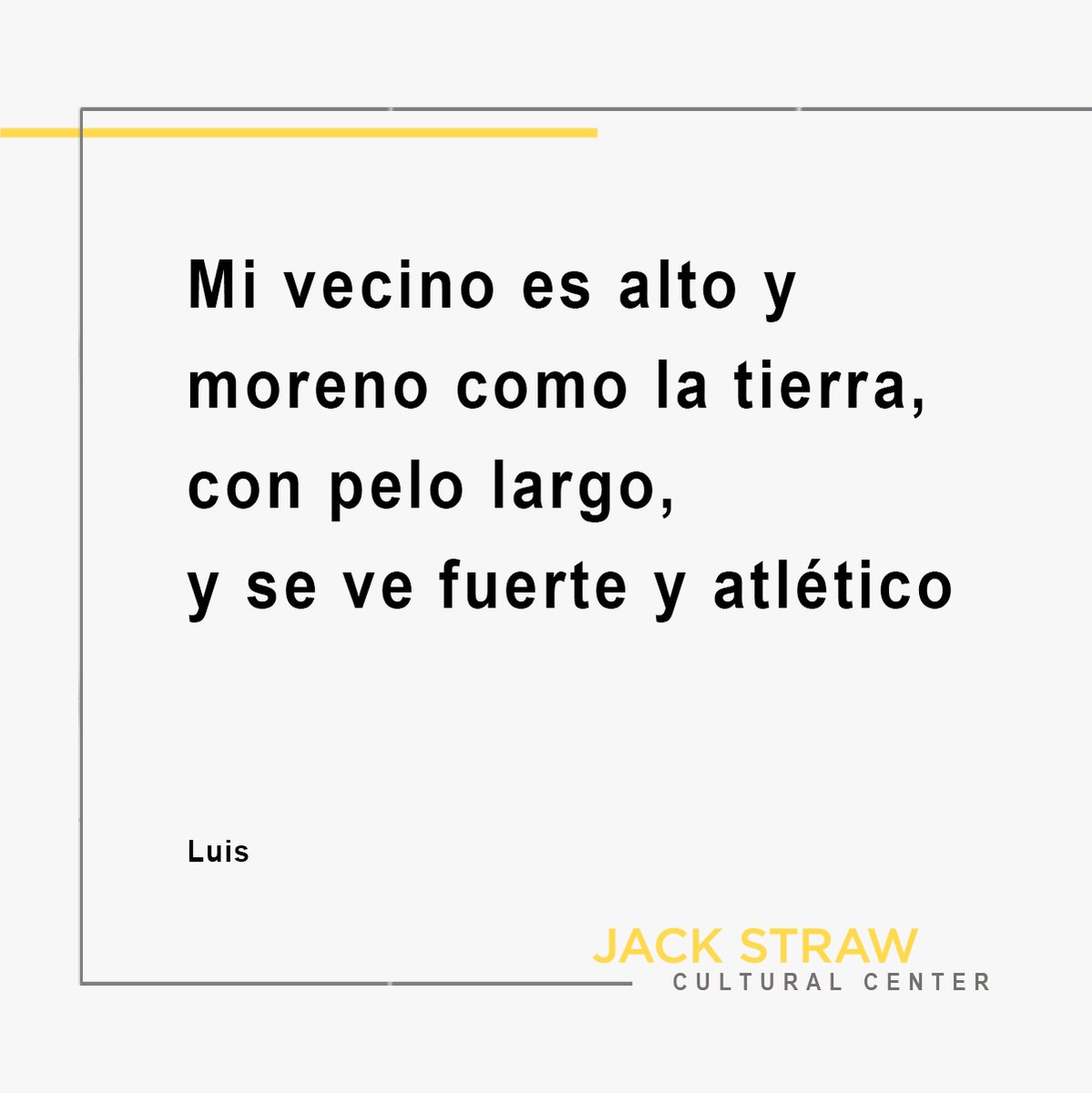 Jack Straw on Twitter "Luis tells us about his neighbor as we head