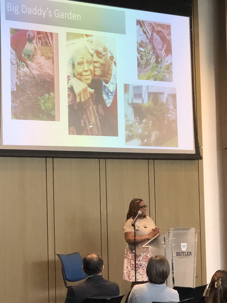 TomHansonPhD's tweet photo. It was a great event with such a variety of exhibits about food, sustainability, and justice. We got to hear from authors Dr Terri Jett @butleru &amp; Dr Ken Foster @PurdueUnivNews Plus @TheButlerBlue stopped by! https://t.co/jCpjppOEVF