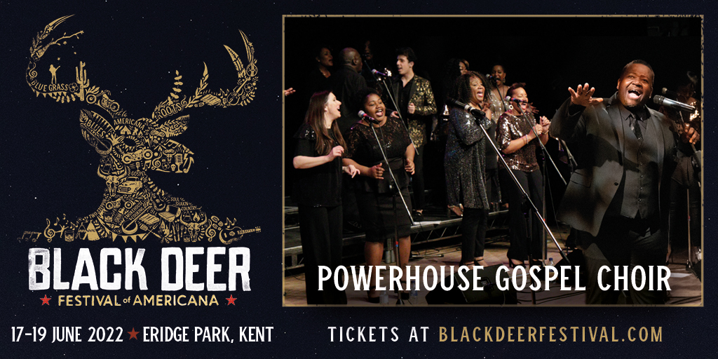We’re really excited to announce that Powerhouse Gospel Choir are back bringing Gospel Brunch to Black Deer Festival in Kent. We kick Sun 19th June off in style, so come join us. For tickets &amp; more info: blackdeerfestival.com #blackdeerfest
Please post with artwork attached.