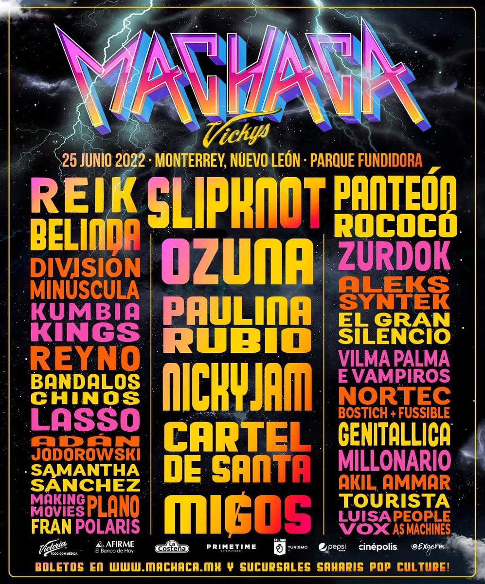 lineup_mx's tweet photo. Machaca anuncia su lineup oficial. https://t.co/niy82BZZjl