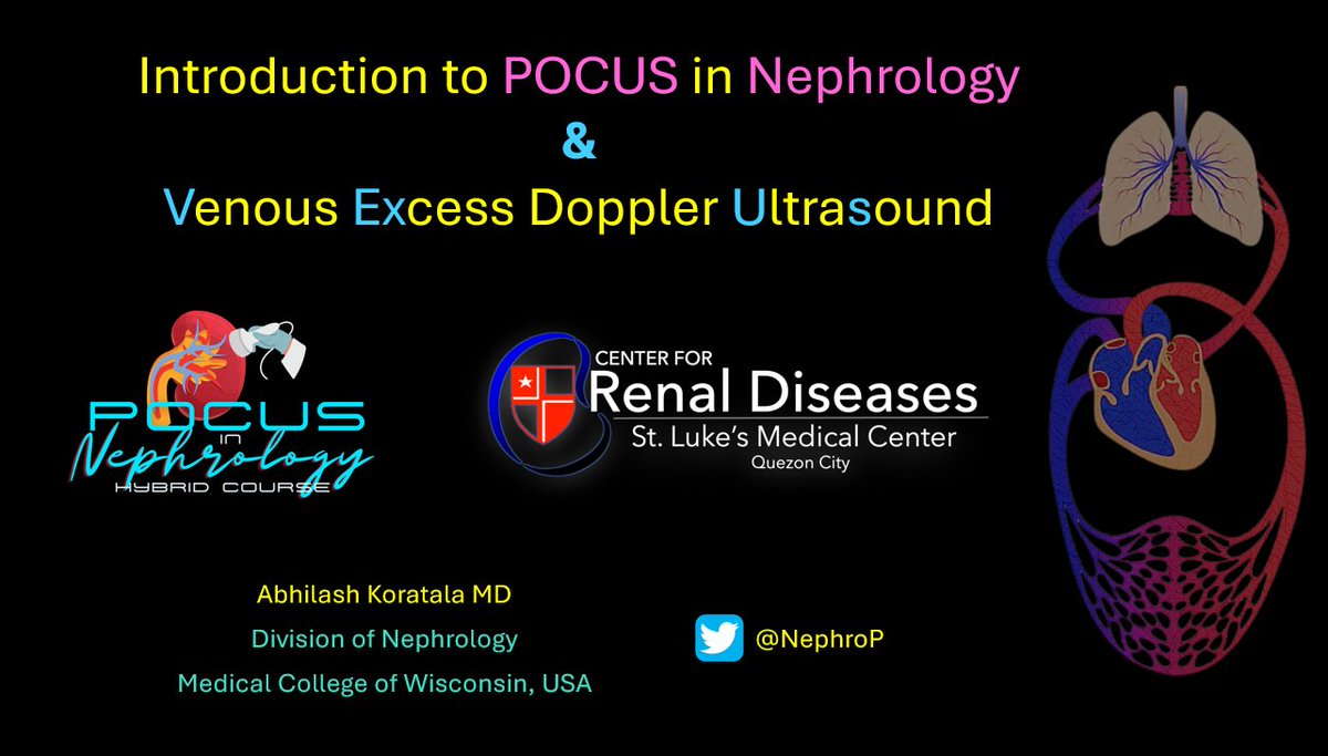 Just finished recording for #POCUS in #Nephrology hybrid course organized by @CGBoadoKidneyMD and team. Excellent initiative. Congratulations to the team! 👏