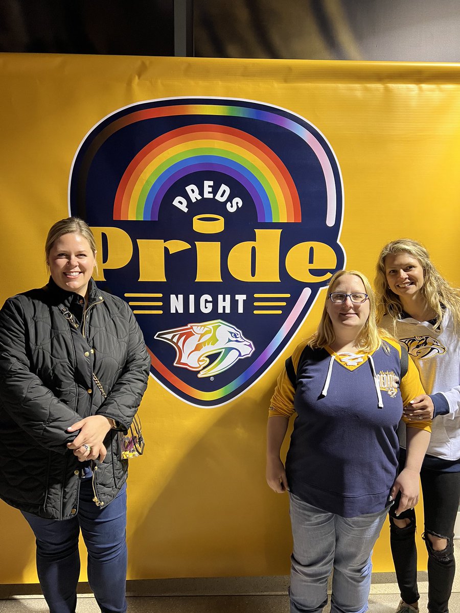 SOTennessee's tweet photo. Itโs Pride Night for our @PredsNHL with a night to celebrate Inclusion! Thank you @PredsFoundation for being a constant support of the Nashville community and so many local nonprofits with the @deximaging #ScoreAndWin Program! #Smashville #ChooseToInclude https://t.co/LNDdcsvnNy