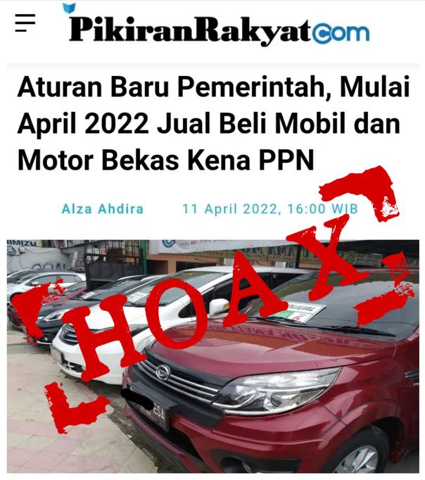 prastow's tweet photo. Pengenaan PPN atas penjualan mobil bekas bukan aturan baru. Kebijakan ini sudah ada sejak tahun 2000. Yang disesuaikan hanya tarif dari 1% menjadi 1,1%. Yang wajib memungut adalah pedagang mobkas yg omsetnya melebihi Rp 4,8 M. Individu aman. https://t.co/gNBunEd6sm