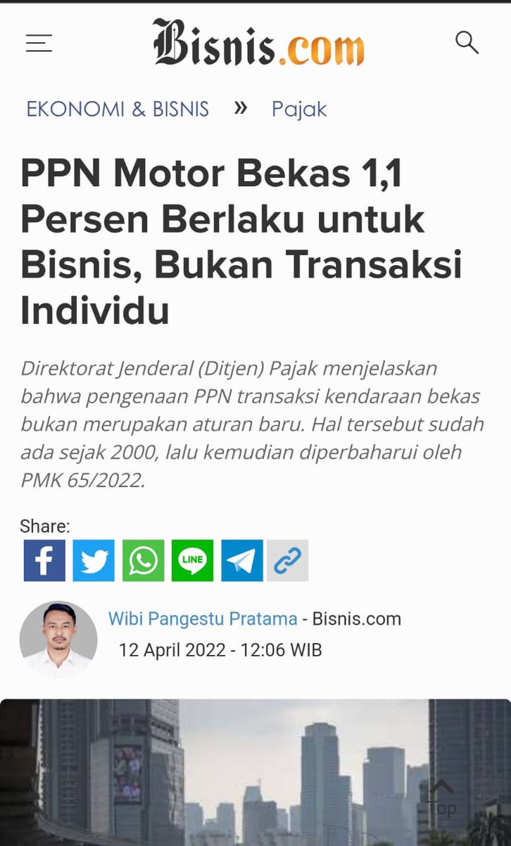 prastow's tweet photo. Pengenaan PPN atas penjualan mobil bekas bukan aturan baru. Kebijakan ini sudah ada sejak tahun 2000. Yang disesuaikan hanya tarif dari 1% menjadi 1,1%. Yang wajib memungut adalah pedagang mobkas yg omsetnya melebihi Rp 4,8 M. Individu aman. https://t.co/gNBunEd6sm
