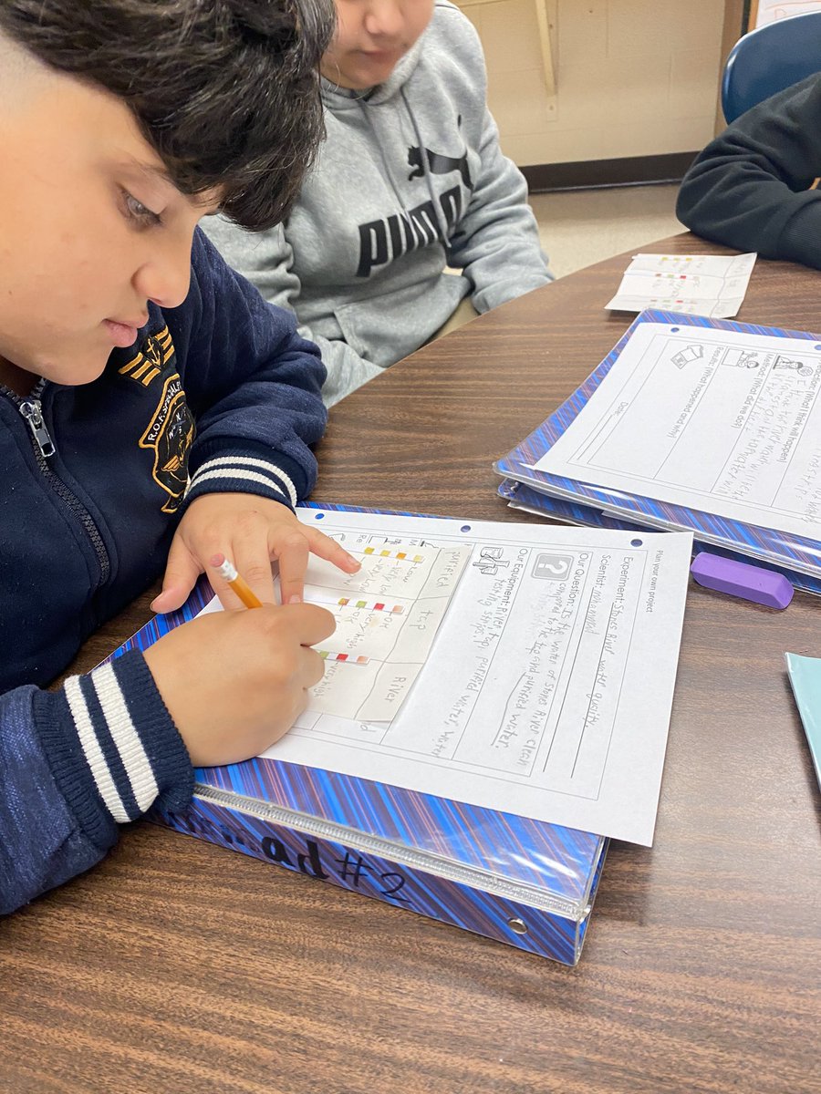 After reading an informational text about some students learning all about a neighborhood creek, we tested our Stones River water quality, and we wrote about our experiment. <a href="/school_walter/">Walter Hill School</a> <a href="/RuCoELL/">RCS ELL</a>