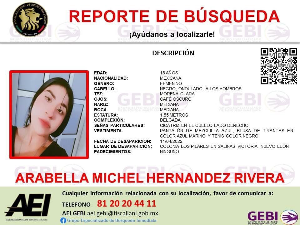 LPueblo2's tweet photo. #OJO #NuevoLeón #México 

Además de la desaparición de #DebanhiEscobar reportan dos mujeres más desaparecidas este fin de semana en los municipios de #Escobedo y #SalinasVictoria. https://t.co/Rn8Re1INZv