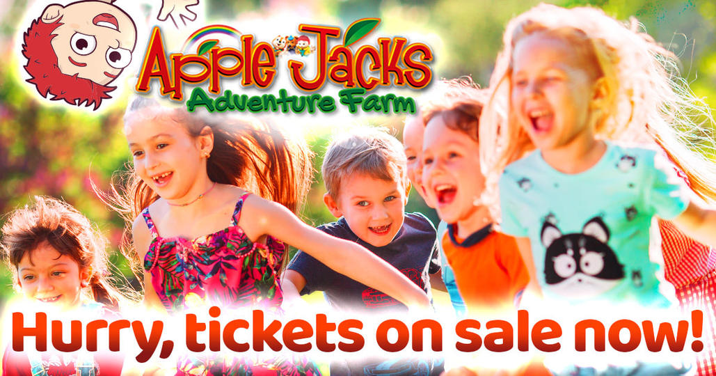 applejacksfarm's tweet photo. Open this bank holiday! 🌞Come see Apple Jack and friends for fun on HUGE jumping pillows, ziplines, ball blaster, disco shows, tractor rides and SO much more! Plus join our Easter egg hunt for a chance to win free tickets!
Book tickets now! - https://t.co/dJKsiCpOJE https://t.co/JrAy2ptLXK