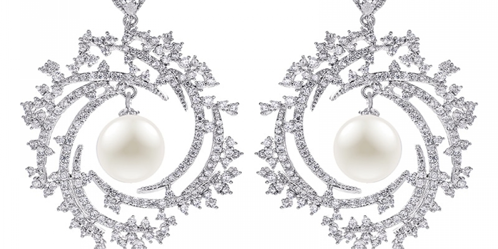#Aretes Women's Luxury Branch Pearl Drop Earring detodobonito.com/womens-luxury-…