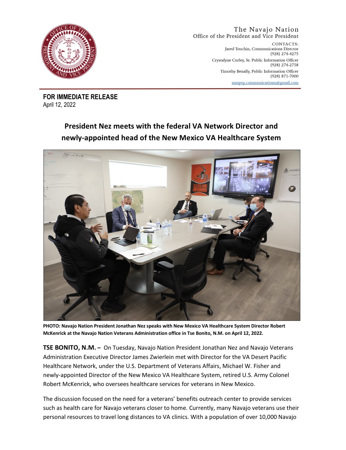 Navajo Nation President Jonathan Nez on Twitter "President Nez meets