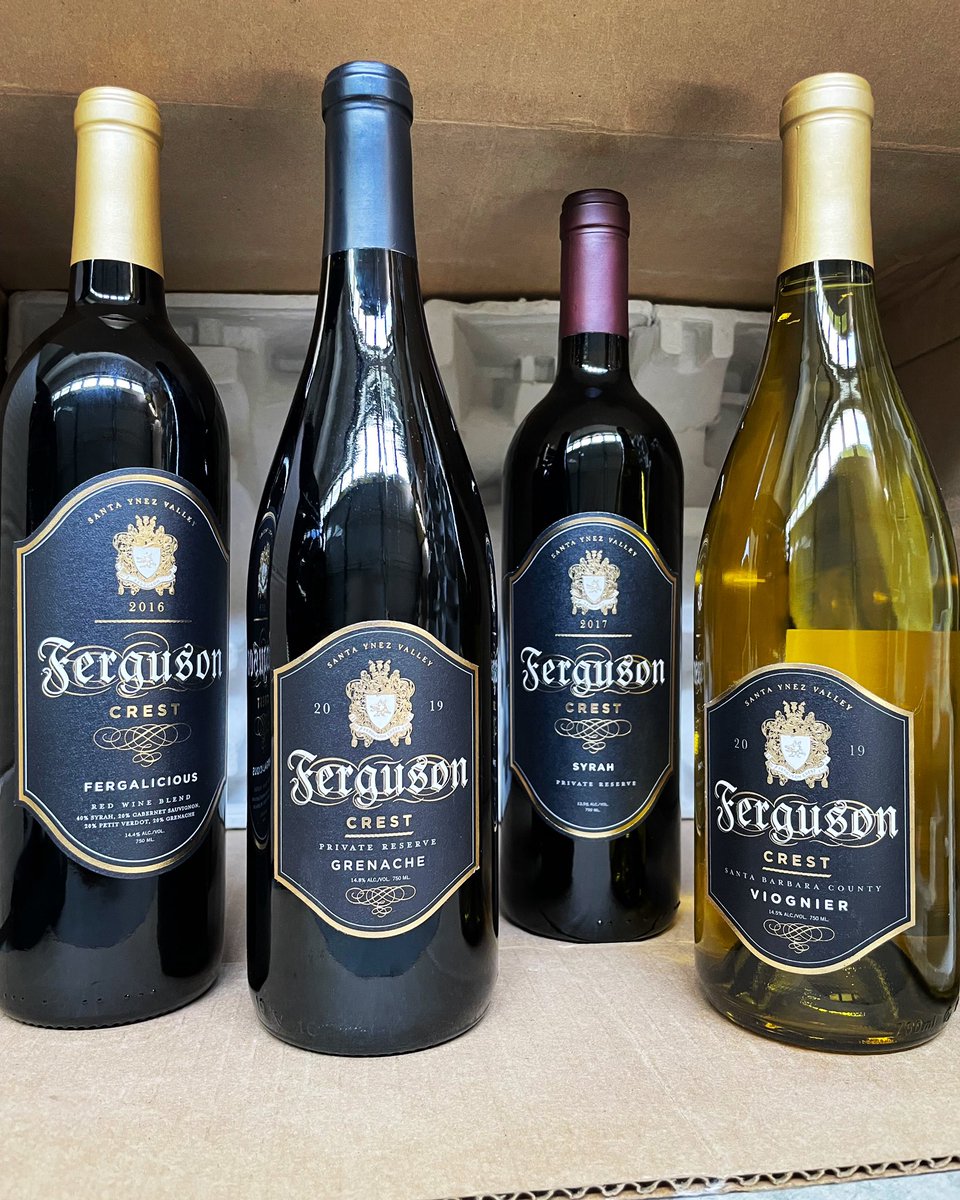 FergusonCrest's tweet photo. Need some #wine? Buy any four bottles & receive $10 Shipping now thru 4/17. ๐ท๐ท๐ท๐ท #fergusoncrest #redwine #whitewine #morewineplease #wineorder #viognier #syrah #fergalicious #grenache #sweetwine #californiawine #winedelivery https://t.co/Vry7TVXmn6 https://t.co/RXe044PN21