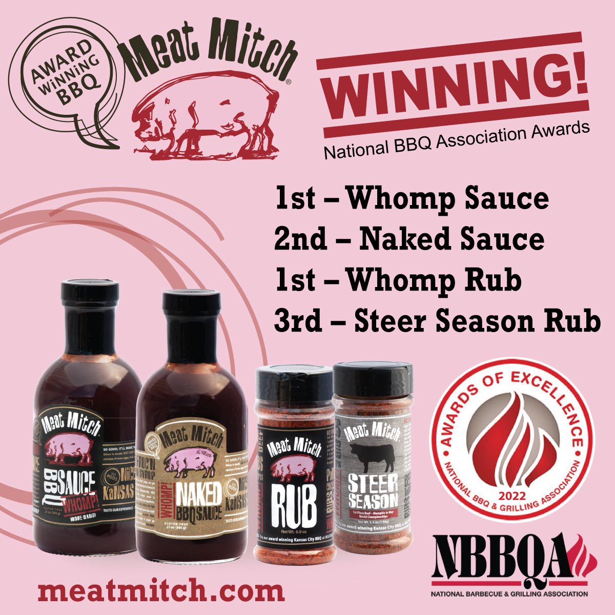 Thank You to the <a href="/NBBQA/">NBBQA</a> for these HUGE AWARDS - quite the Honor! #WHOMPWALKS #WinnersWin