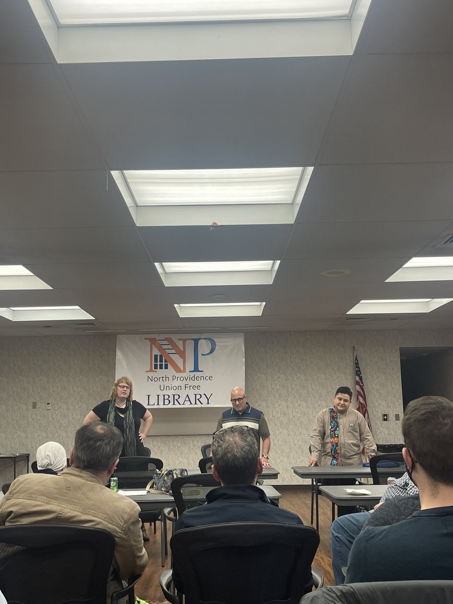 Supporting my friends and working class progressives @LennyforRI @DamianLimaRI and @clarahardyri tonight at their town hall. 

All three of them are taking on the political establishment and challenging corrupt politicians in the General Assembly. I’m with them ✊🏿✊🏾✊🏼