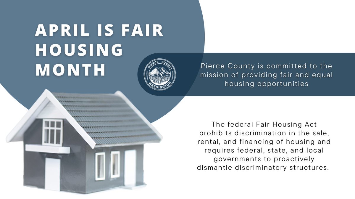 PierceCoCouncil's tweet photo. Today Council acknowledged the 54th anniversary of the Federal Fair Housing Month and proclaimed April as "Fair Housing Month" in @PierceCo, reinforcing a commitment to make sure there is fair and equal housing opportunities for all.

#FairHousingForAll #FairHousingMonth https://t.co/8qhcv0JCcy