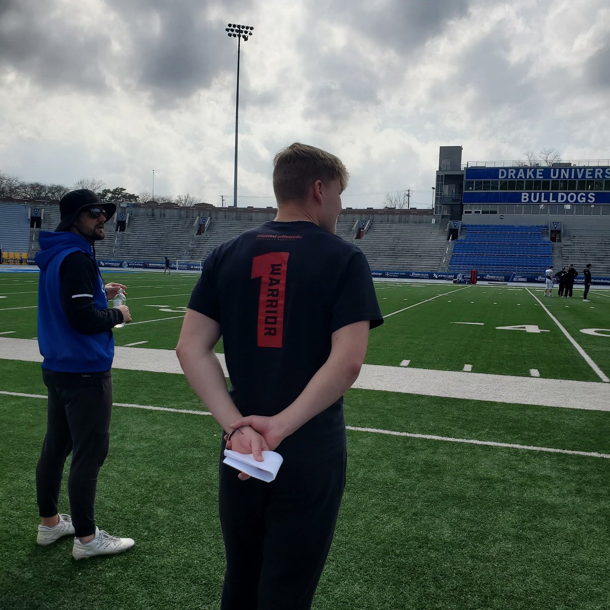 Thank you <a href="/CoachBloss/">John Bloss</a> and <a href="/DrakeBulldogsFB/">Drake Football</a> for having me. Had a great time!!!