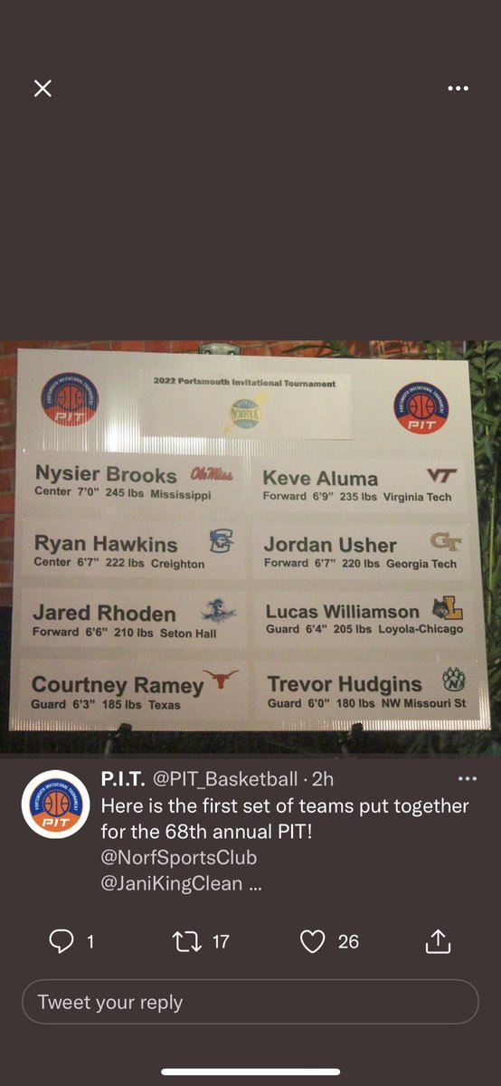 dani_mcquaide's tweet photo. @NaumanGreg @NWBearcatMBB Playing on the same team as Hawk. Should be fun to watch. I believe from this it’s the Norfolk Sports Club team. https://t.co/7pNSbt3IUr