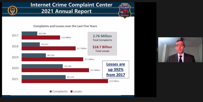 mdeconed's tweet photo. Scams and Schemes is happening now! Thank you to the @FBIBaltimore for partnering with us to share critical information with educators to help our teachers and students avoid becoming a victim of a crime. @MdPublicSchools @Maryland_CTE @MDSocialStudies https://t.co/AsqIBWUolg