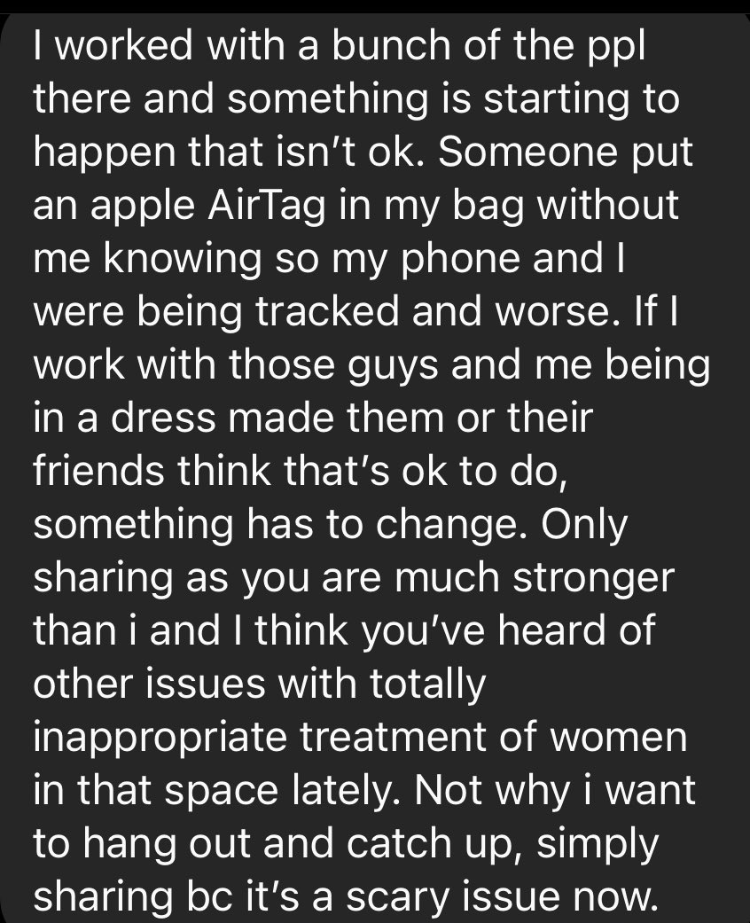 I’ve had multiple women DM me abt Bitcoin week last week sharing their accounts of sexual assault

I no longer go to crypto events for this reason (unless hosted by women) 

What is the solution? How can we make women feel safe at male dominated events?

 I want to hear from men.
