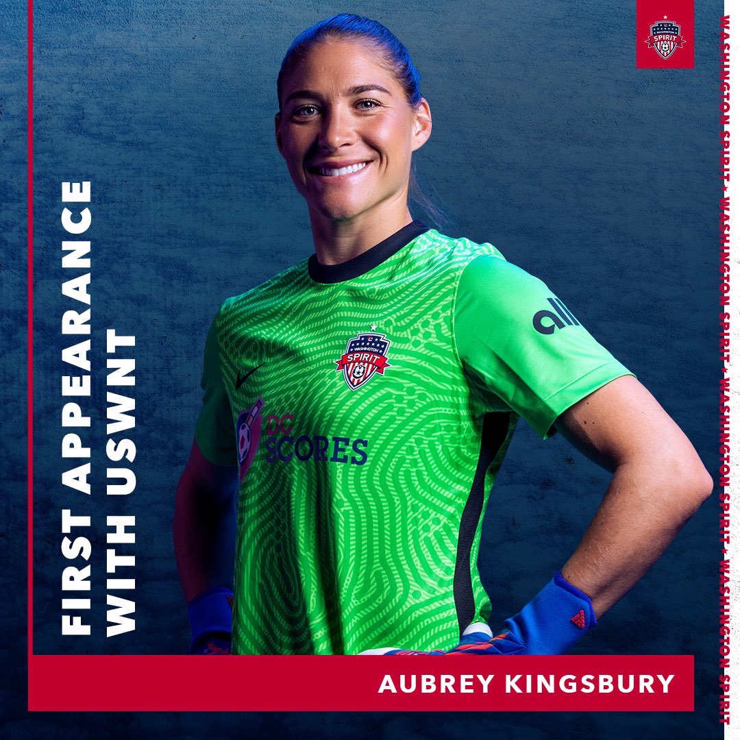 The moment we’ve all been waiting for! Congrats <a href="/AubreyBledsoe/">Aubrey Bledsoe</a> on becoming the 26th goalkeeper to earn a cap for the @uswnt