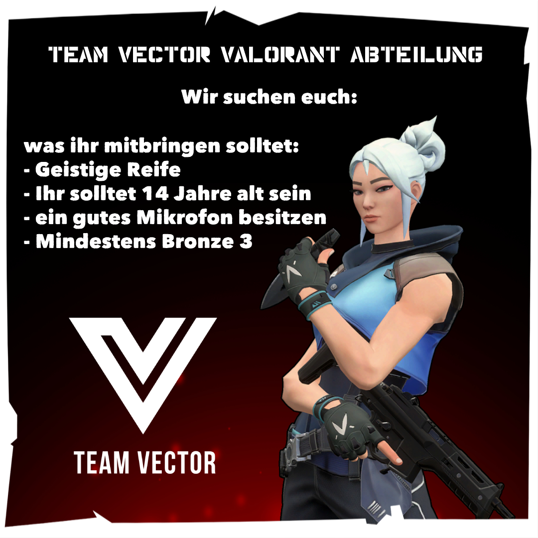 VECTOR_Yanni's tweet photo. Neu: Team VECTOR Valorant Abteilung 😍 https://t.co/zfavJsBYpw