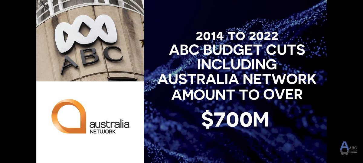 subtlysaid's tweet photo. Brilliant journalism. From 2014 to 2022 @ABCaustralia budget cuts incl Australia Network amount to over $700 million.
#auspol #fundtheABC #4thEstate #FreePress #Election22 https://t.co/dNT75zASJ6