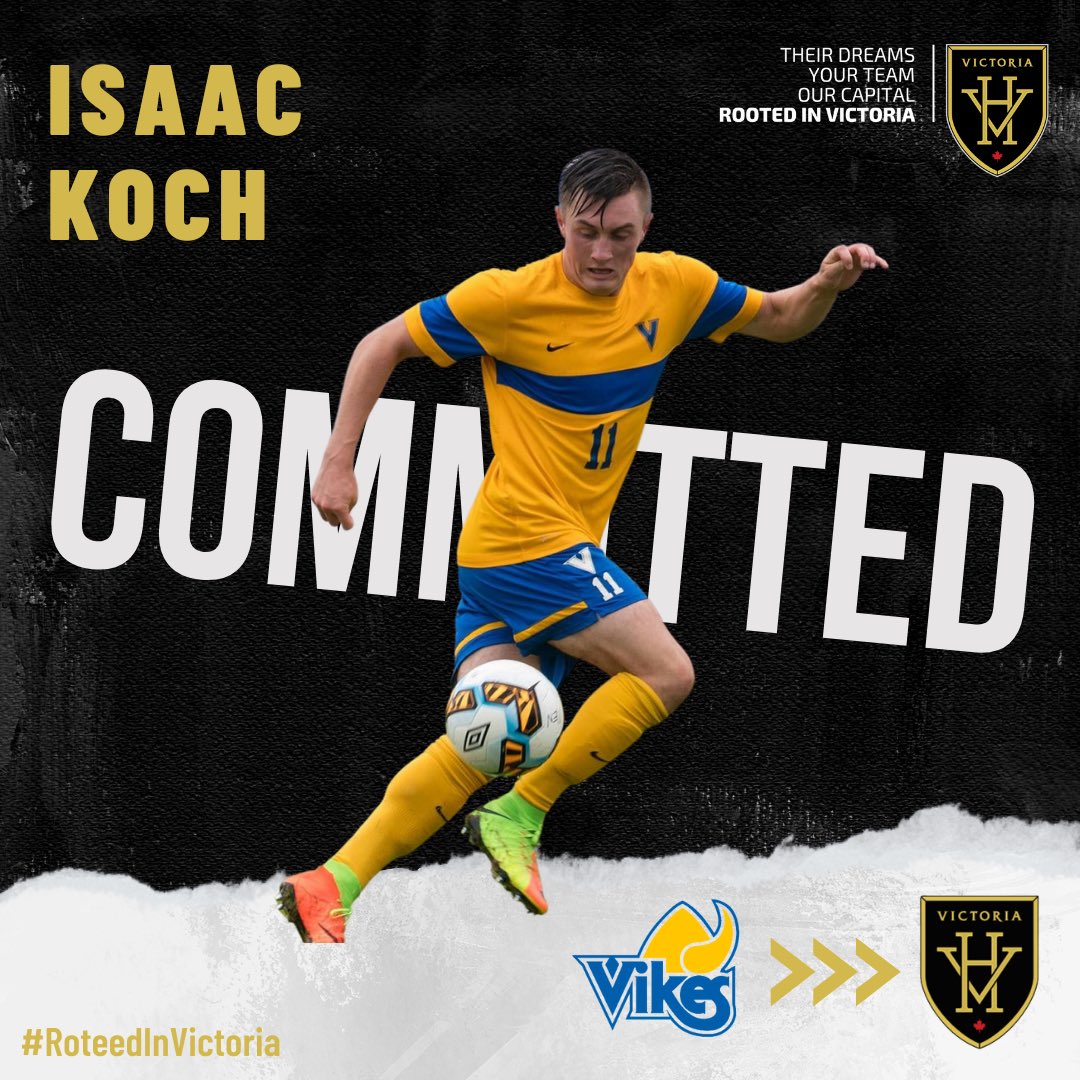 🚨Player Announcement 🚨

Highlanders FC are proud to welcome <a href="/UVICVikes/">UVic Vikes</a> Isaac Koch back to the club. Isaac is a standout USports athlete who will bring a load of experience and excitement to Centennial Stadium this summer. Welcome Isaac!

#DreamBig #RootedInVictoria #L1BC