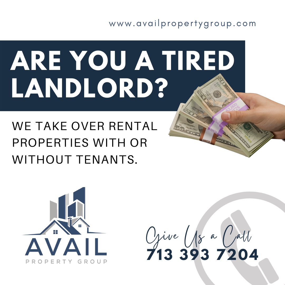 Avail_PG's tweet image. Sell us your problem property! Did your last tenants destroy the property, or even worse, do they still live there? Call us TODAY, we gladly take it off of your hands and out of your portfolio ASAP.
#AvailPG #LandlordLife #ProblemProperty #WeBuyHousesCash #SellYourHouse