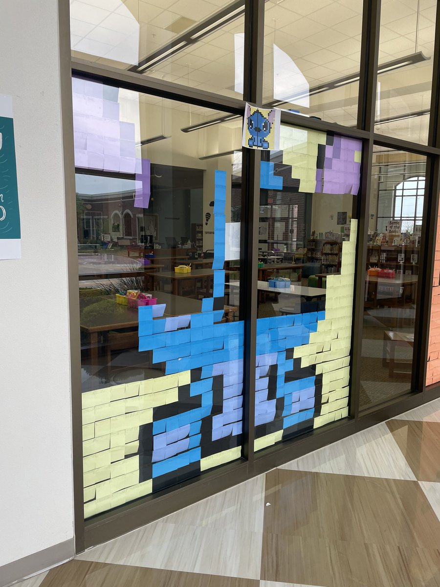 coxcougarsread's tweet image. More sticky note fun!  We are doing some cafeteria windows too this year