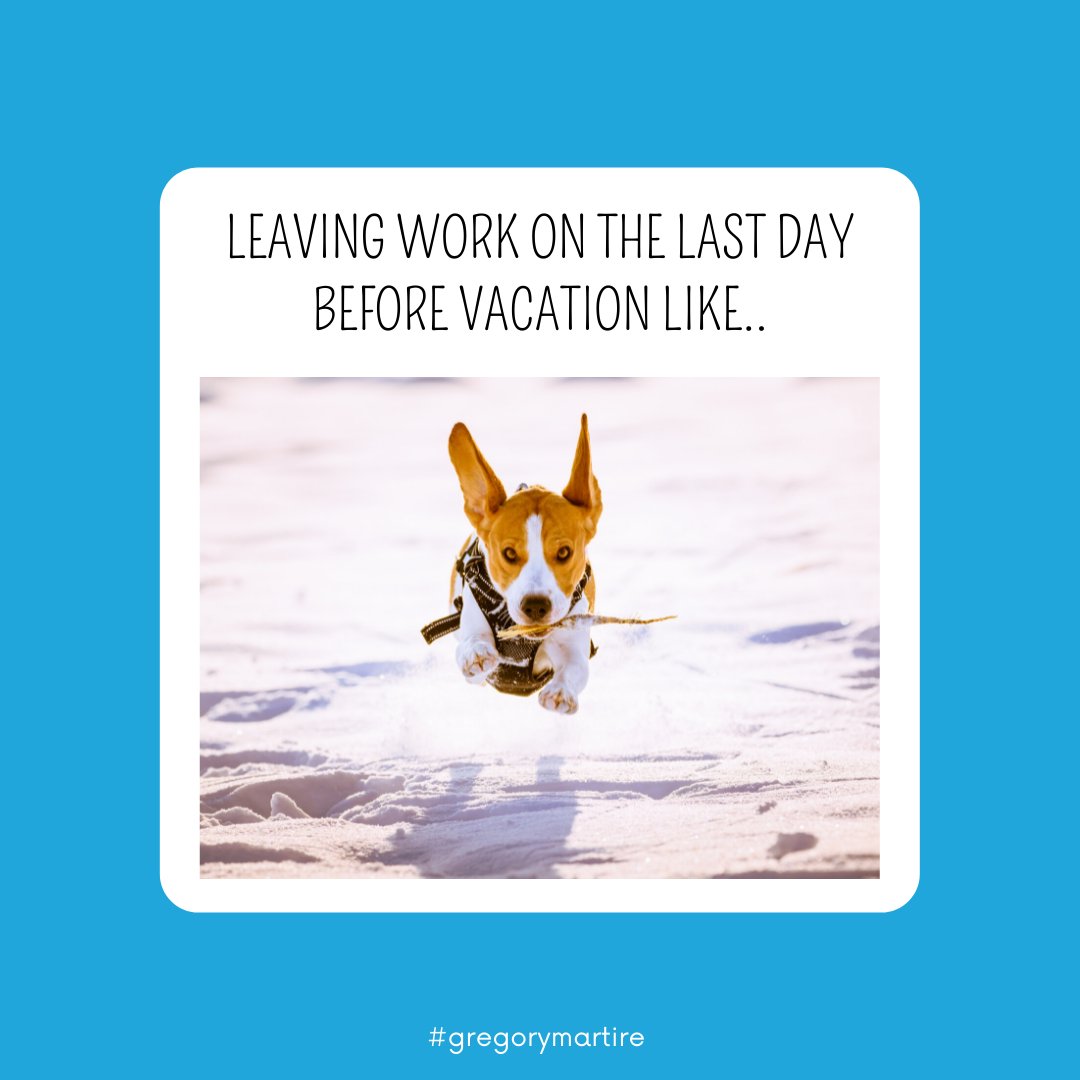 GregoryMartire's tweet image. “Leaving work on the last day before Vacation like….”
#vacation #getready #timeof #gregorymartire