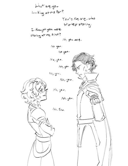 I haven't drawn them in a while sdhfjk this is based on a stupid RP that happened earlier today sdkhfj

#Hullevi 