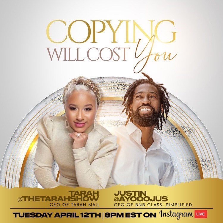 Recently <a href="/AyoooJus/">Justin R.</a> and I realized that we had something in common… Copycats. We agreed that this happens too often to creatives yet it’s spoken about too little. It’s time we talk about this LIVE. Meet us on Instagram in a few minutes!