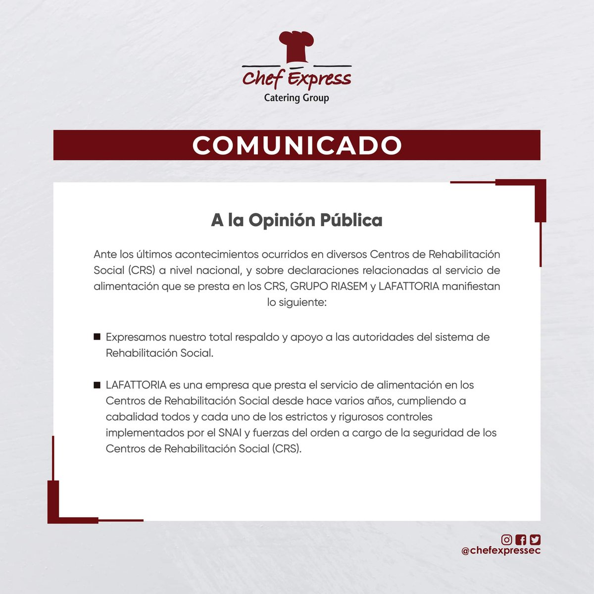 Chef Express Ecuador tweet media