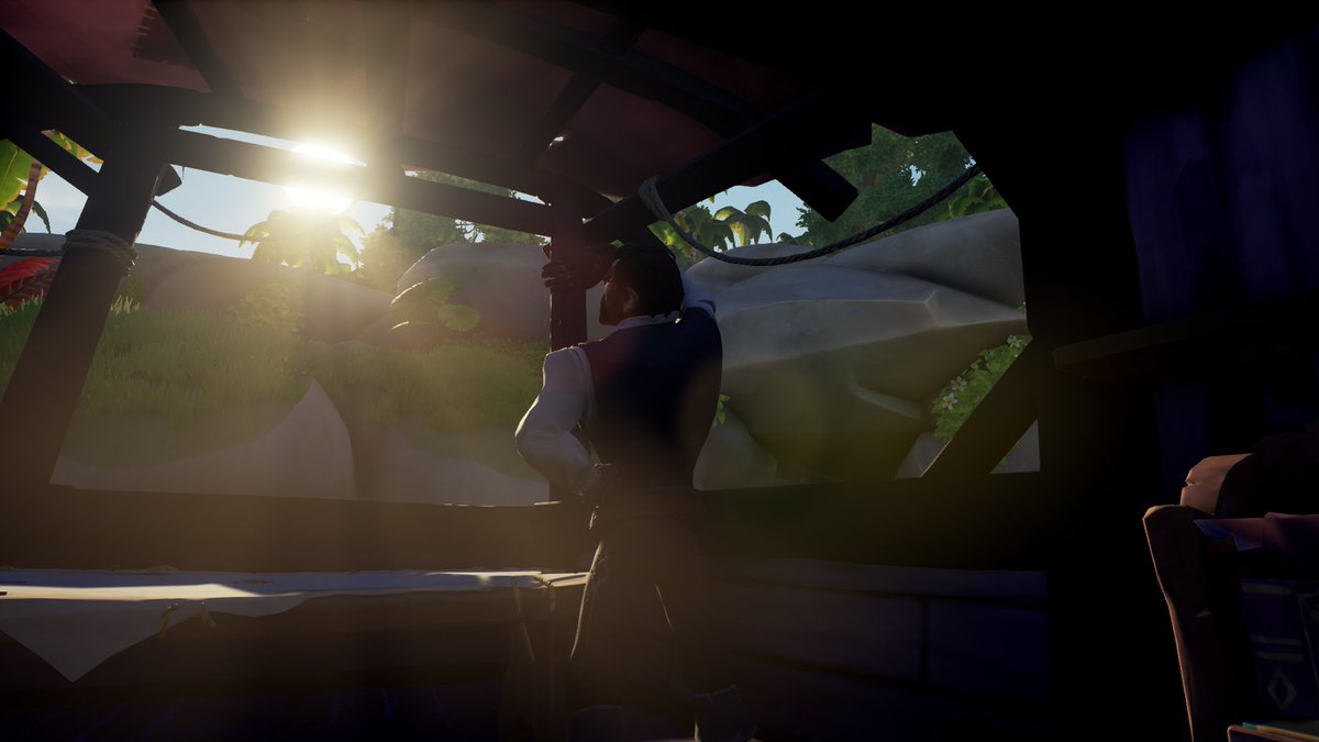 Exkuto's tweet photo. A new sunny spring day arises, filled to the brim with opportunities! Now, where should I sail to next ?
@SeaOfThieves #SoTShot https://t.co/WOkKnEYEWy