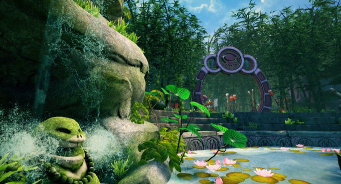 ForgedVR's tweet photo. Our submission for #PleinApril: entrance to the beautiful Anuran monastery, home to Jet, Flo and Master Figaro.
#ForgedVR #IndieGameDev https://t.co/3dmRYifIqu