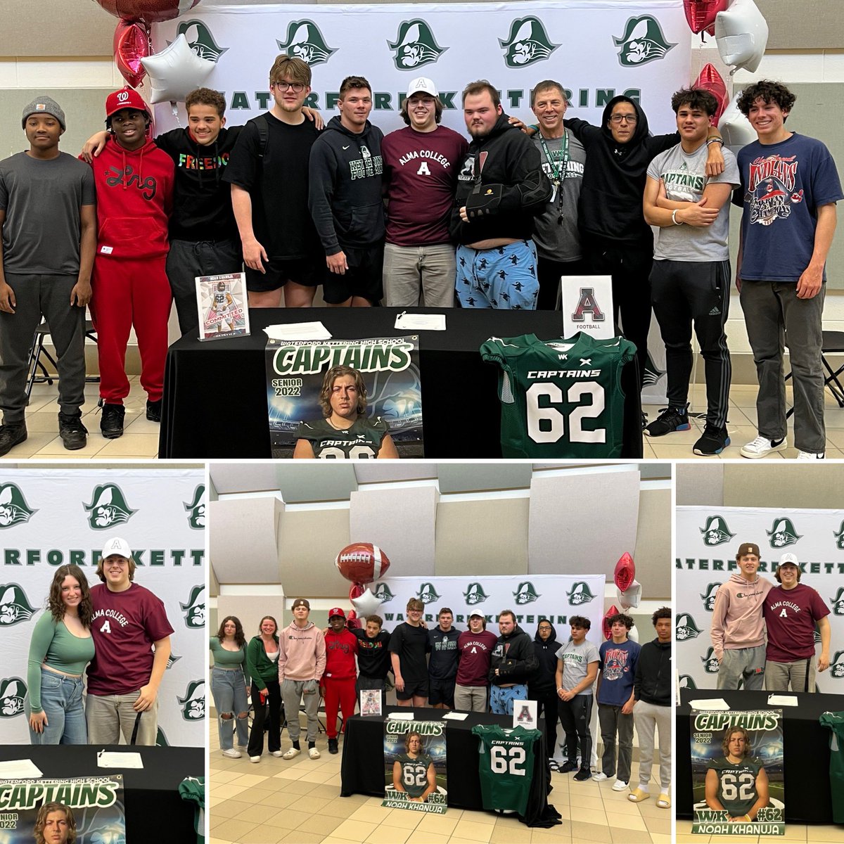 Congratulations to <a href="/WKHSCaptains/">Waterford Kettering</a> Noah Khanuja who will play Football at Alma next fall!