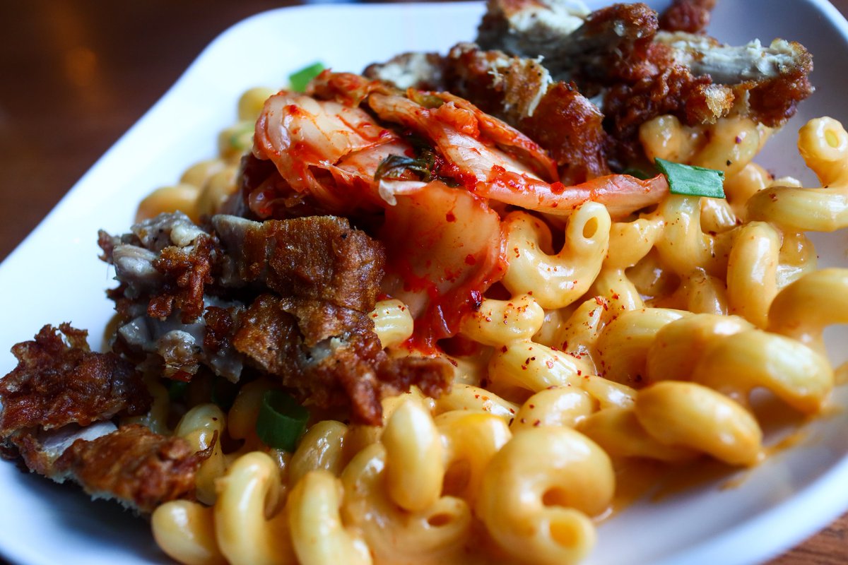 <a href="/CLEMacNCheese/">Cleveland Mac N Cheese Week</a> continues with the Kim Chi Mac w/fried chicken from <a href="/NinjaCityFood/">Ninja City</a>. 

#clevelandmacncheeseweek 🧀