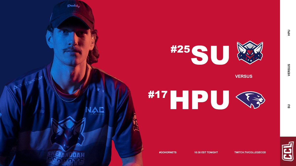 🚨 IT'S GAMEDAY 🚨

Another big <a href="/CollegeCod/">College CoD</a> matchup to close out the regular season!

We square up with #17 <a href="/HPU_CoD/">HPU CoD</a> in another top 25 bout.

📺 twitch.tv/collegecod
⏰ 10:30p EST

#GoHornets