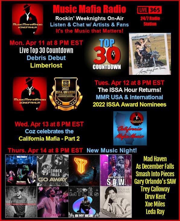 eatevilpenguins's tweet photo. it’s that time of year again on @MusicMafiaRadio they r starting the @ISSAsongwriters #ISSAHour Tonight 😎
They play the issa artists they have in rotation and that’s up for a ISSA AWARD #Atlanta 2022 August 5th &amp; 6th 

8ET 7CT
https://t.co/qBlpYB9DDQ

https://t.co/UNDlOXrJIa https://t.co/lvTLUk8O2Q