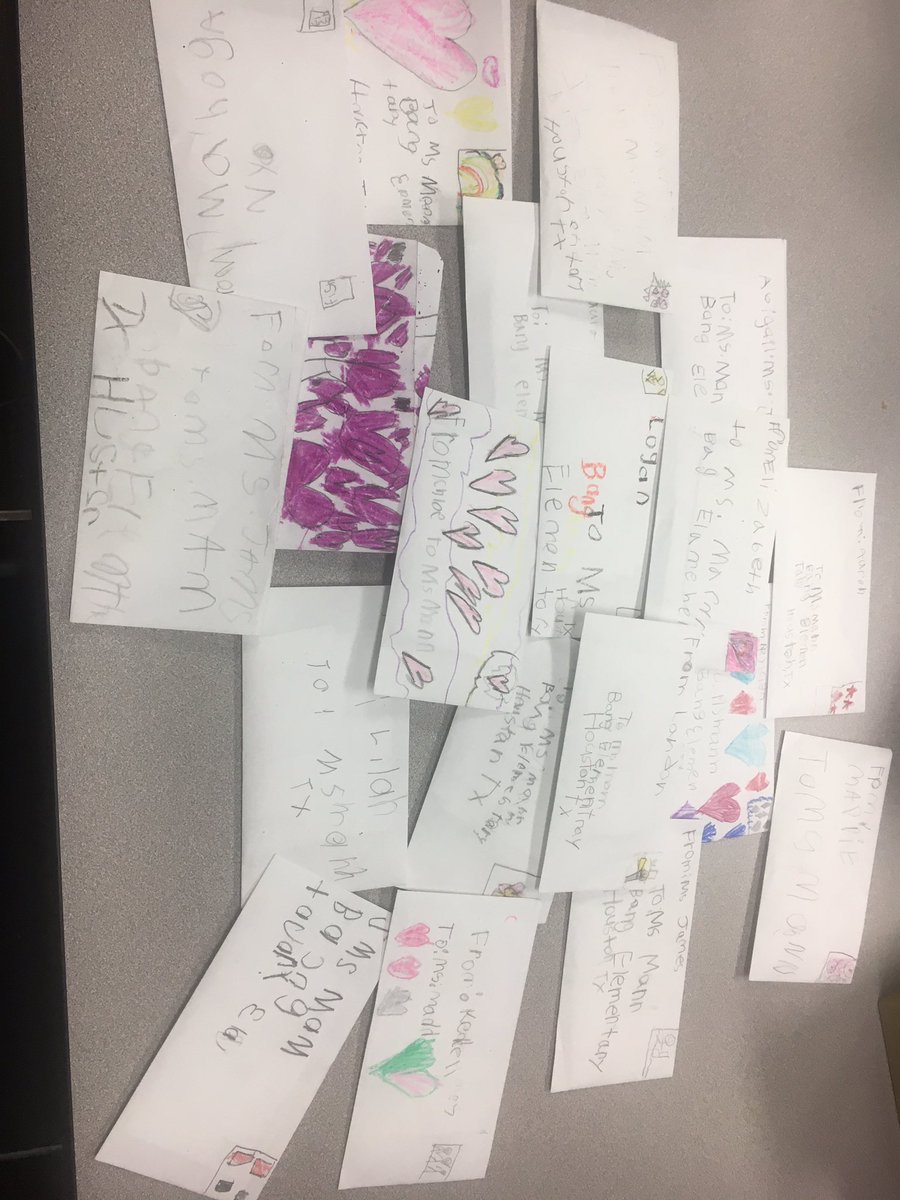 The sweetest letters ever from my wonderful students in Ms. James’ class.  Such great writing, and the pictures made me smile- love that the library is their happy place too- we all need more reading and coloring time in our life! Thank you, @mrs_kerriljames, for making my week!