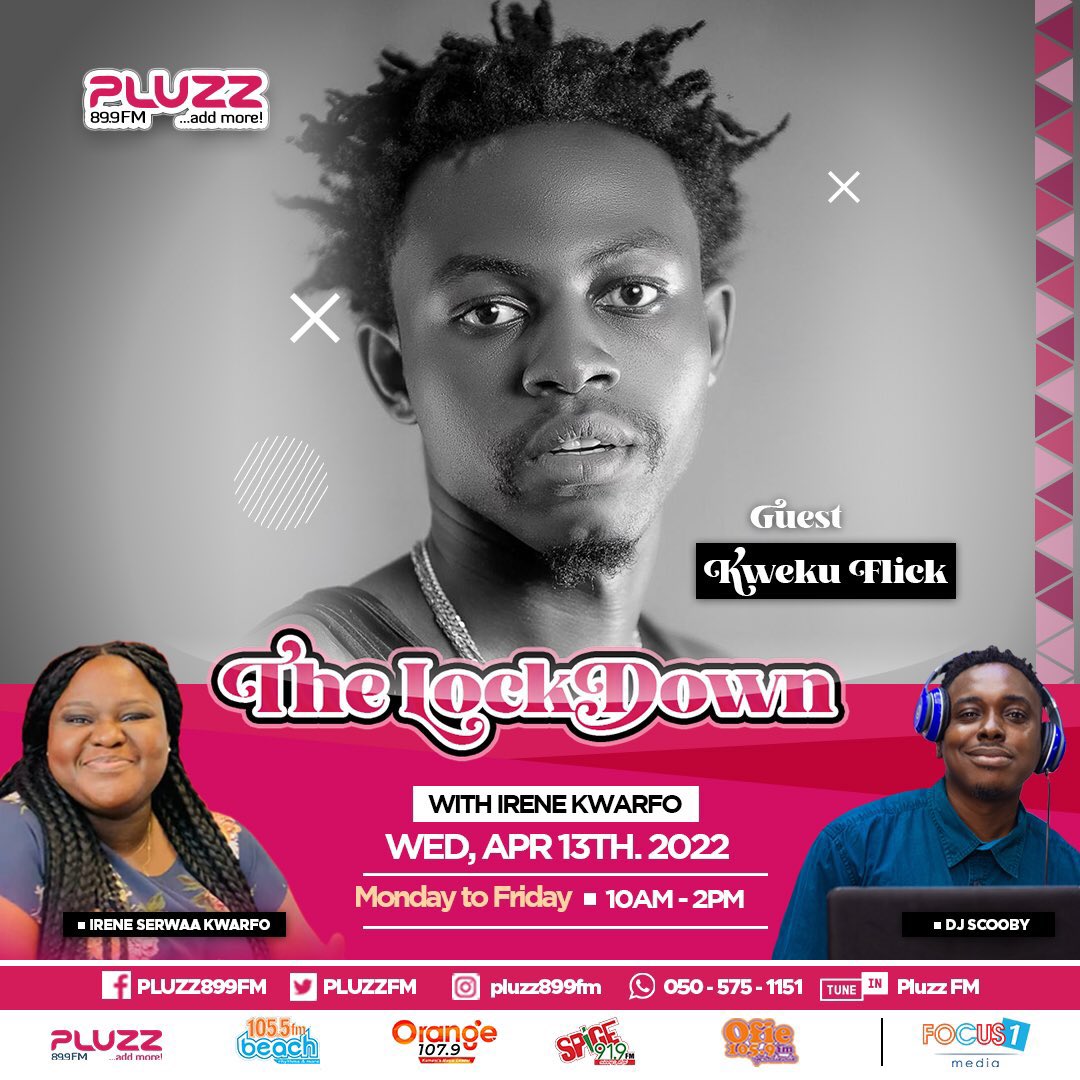 KwekuFlick's tweet photo. Donβt forget to catch me live on @PLUZZFM tomorrow with Irene serwaa Kwarfo & @idjscooby on #TheLockdownshow tomorrow. Itβs all about #Ewiase Streaming it now ππΎππΎ
https://t.co/3F4sLu5QFZ https://t.co/KMjvnwePG8